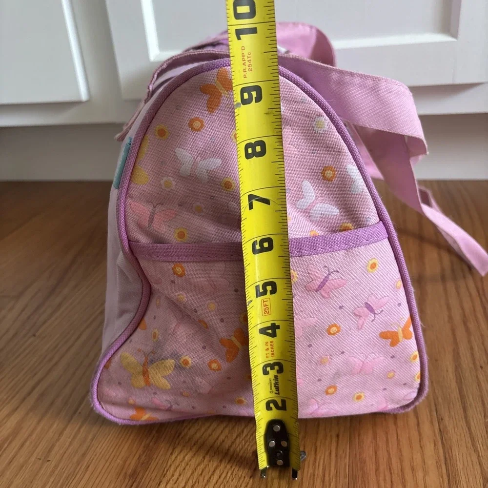 Vtg Care Bears Duffle Bag Tote Pink & Purple Overnight Love A Lot Friend Retro